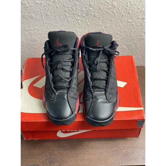Nike Air Jordan 13 Retro Bred GS Sneaker Size 7 Youth Used‎ 414574 004 No Box - Picture 1 of 6